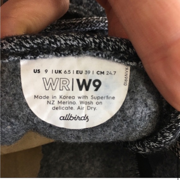 allbirds Grey Wool Lace-Up Runners Sneakers Size 9 - Picture 4 of 10